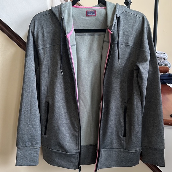 UNTUCKit 🔥 Women’s Performance Full Zip Stretchy Jacket Hoodie Sweatshirt Sz S - Picture 7 of 9
